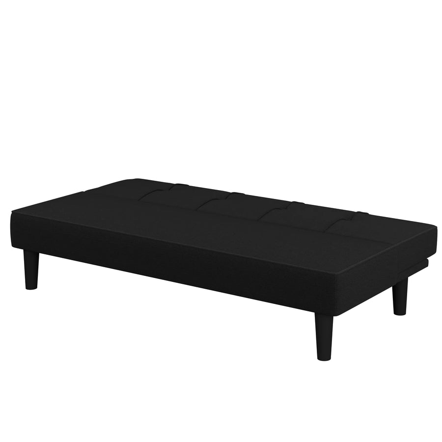Clover Fabric 3 Seater Convertible Sofa Cum Bed In Maba Grey Colour - Febonic Living