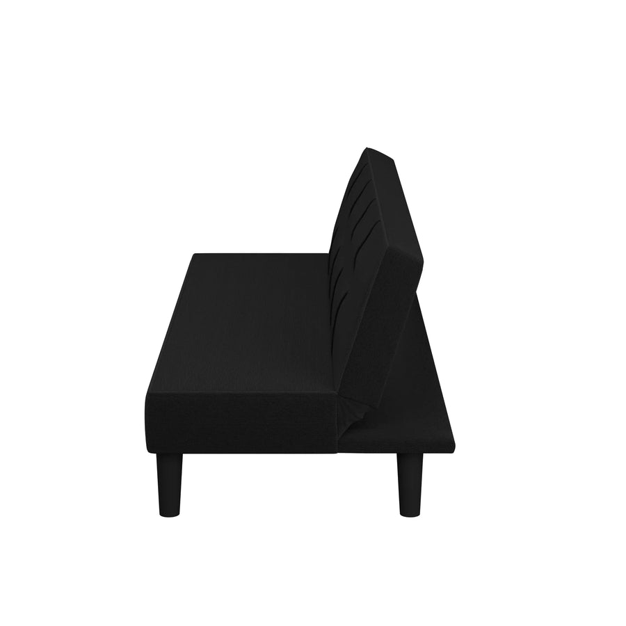 Clover Fabric 3 Seater Convertible Sofa Cum Bed In Maba Grey Colour - Febonic Living