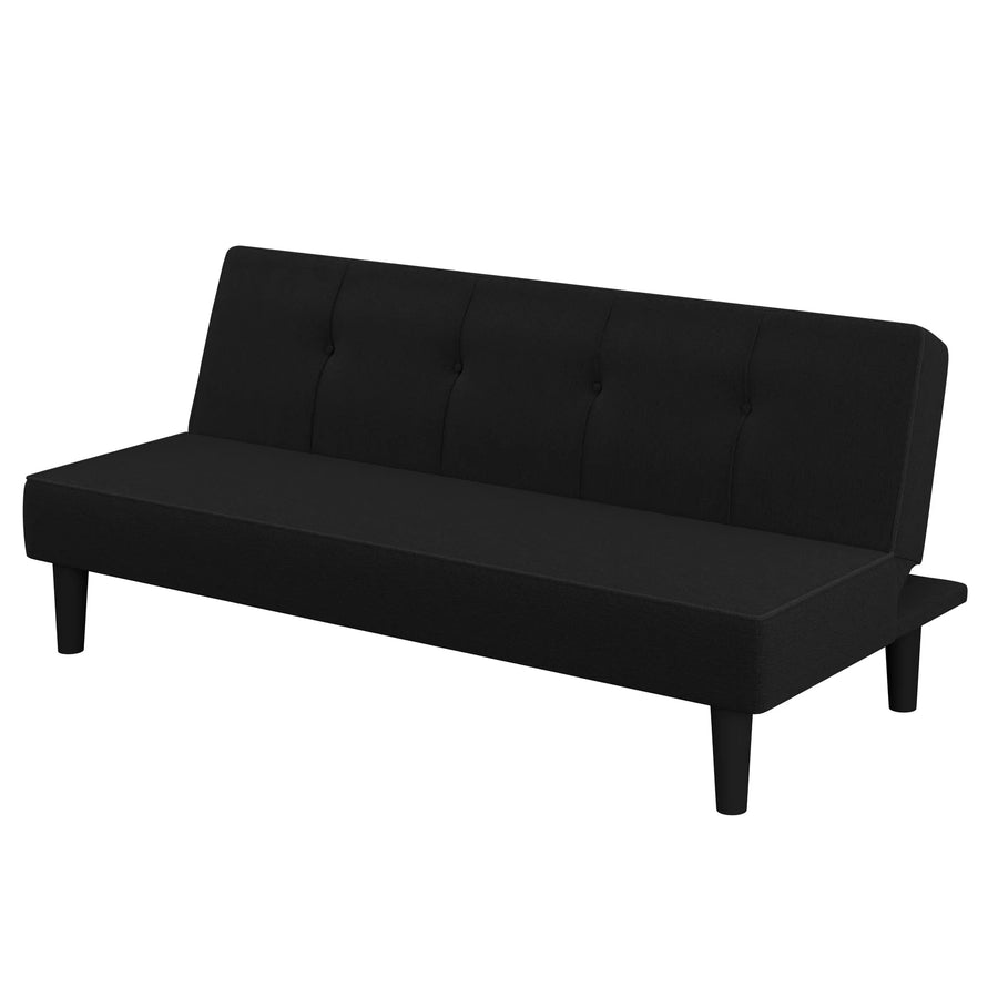 Clover Fabric 3 Seater Convertible Sofa Cum Bed In Maba Grey Colour - Febonic Living