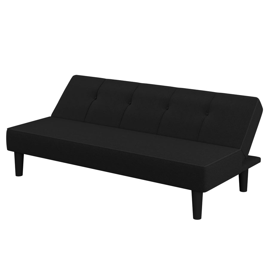 Clover Fabric 3 Seater Convertible Sofa Cum Bed In Maba Grey Colour - Febonic Living