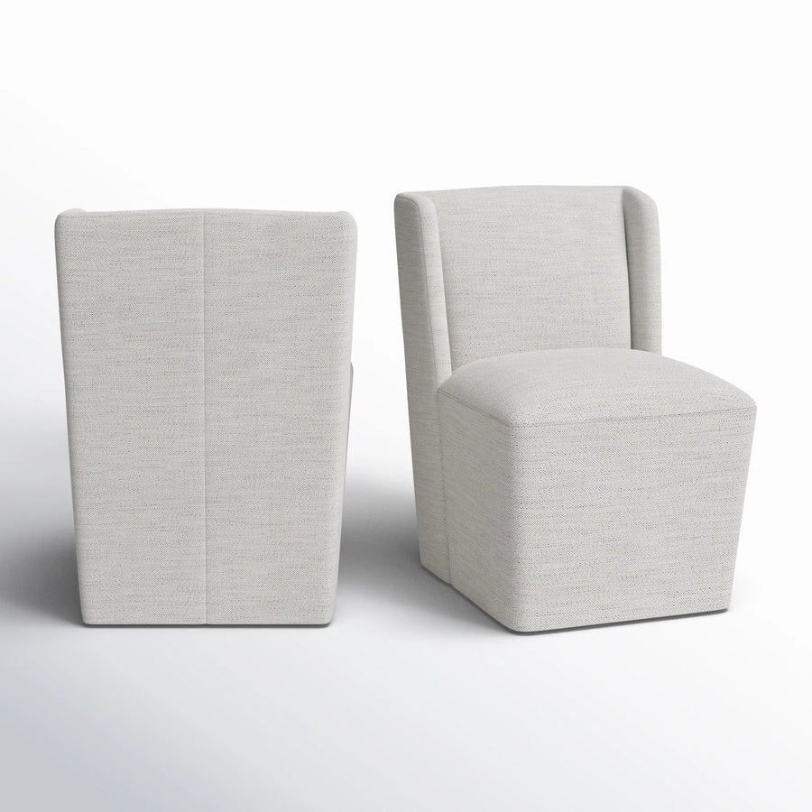 Slava Fabric Dining Chair In Lit Grey Colour Set Of 2 - Febonic Living