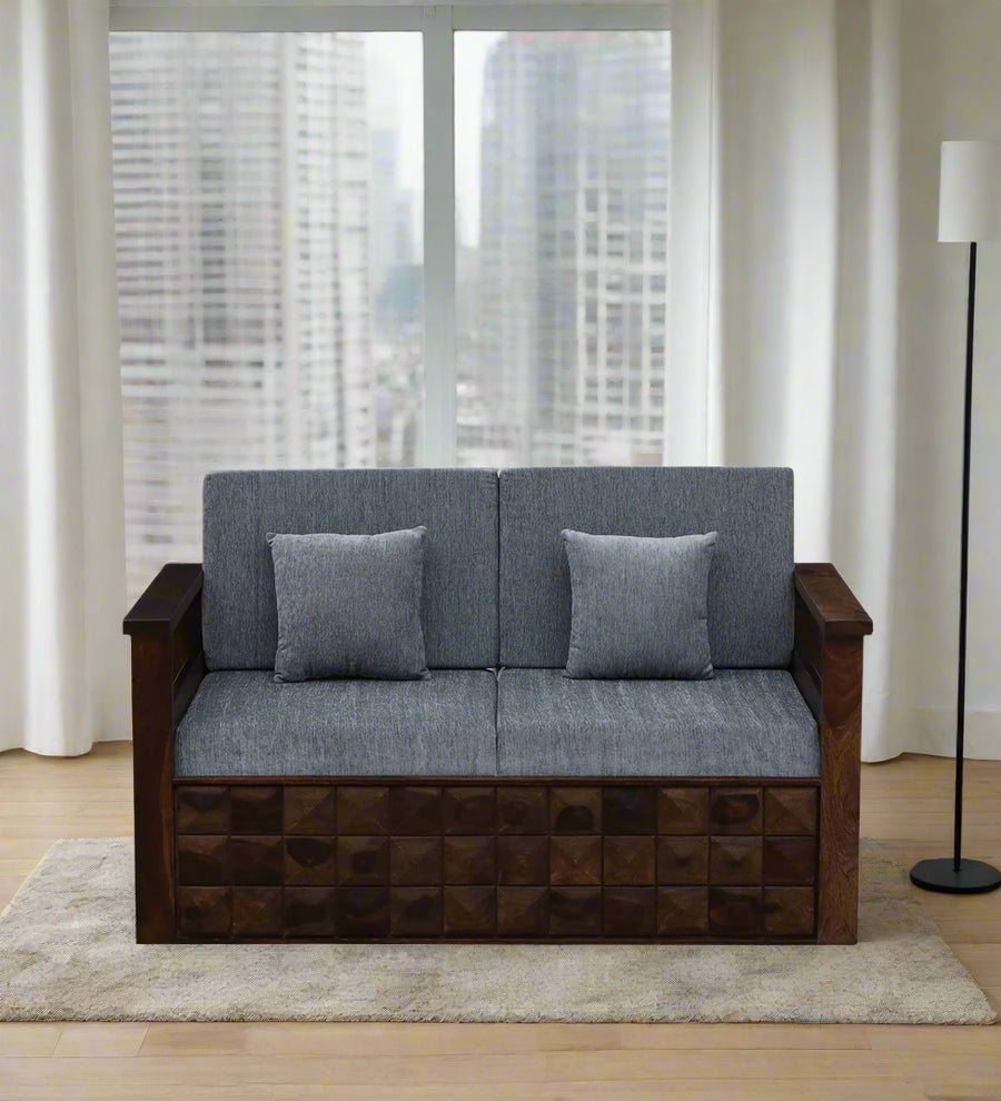 Belmani Sheesham Wood 2 Seater Sofa In Provincial Teak Finish - Febonic Living