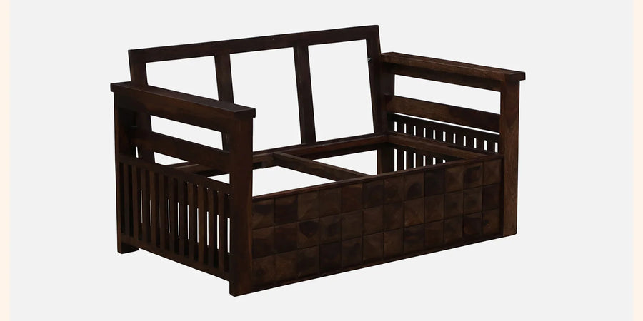 Belmani Sheesham Wood 2 Seater Sofa In Provincial Teak Finish - Febonic Living