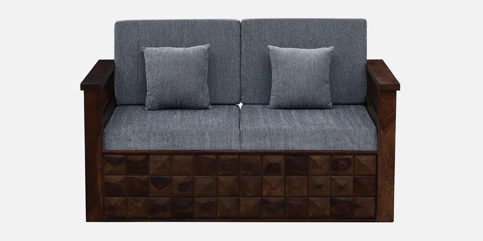 Belmani Sheesham Wood 2 Seater Sofa In Provincial Teak Finish - Febonic Living