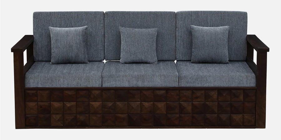 Belmani Sheesham Wood 3 Seater Sofa In Provincial Teak Finish - Febonic Living