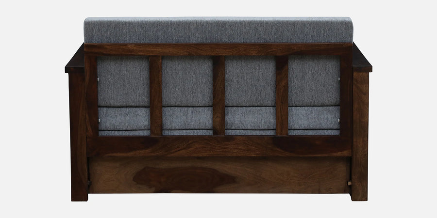 Belmani Sheesham Wood Pull Out 2 Seater Sofa Cum Bed In Provincial Teak Finish With Storage - Febonic Living