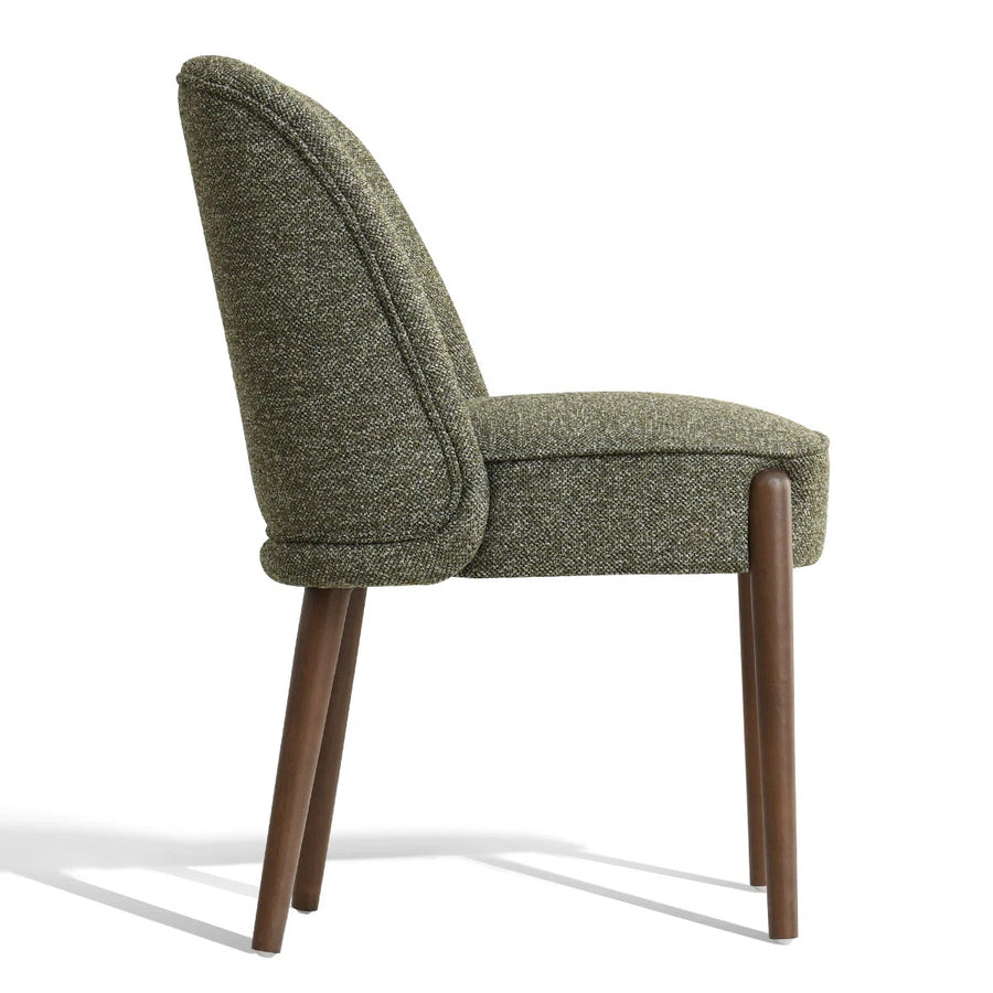 Supra Fabric Dining Chair In Green Colour Set Of 2 - Febonic Living