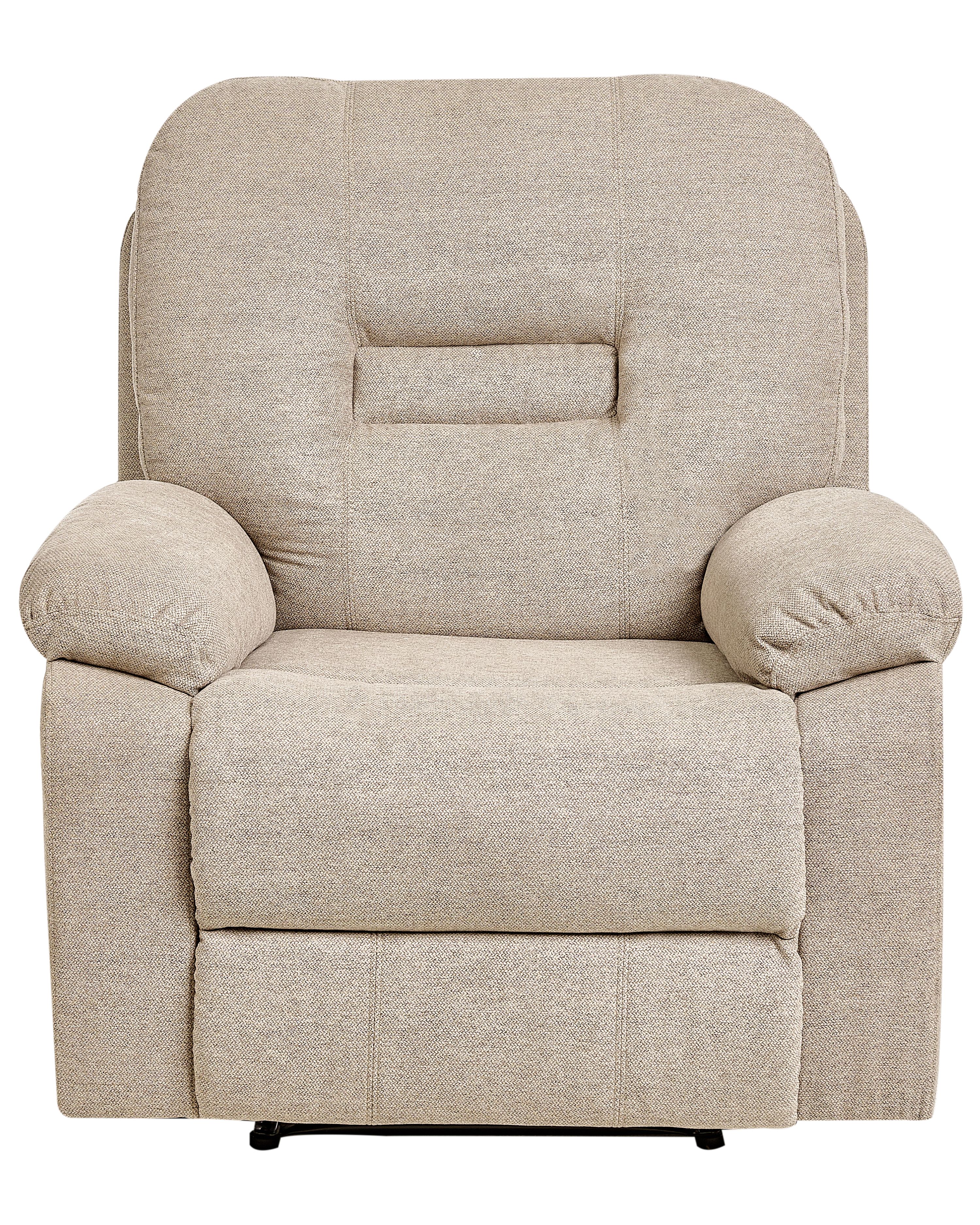 Sylas Fabric 1 Seater Motorized Recliner In Bone Beige Colour