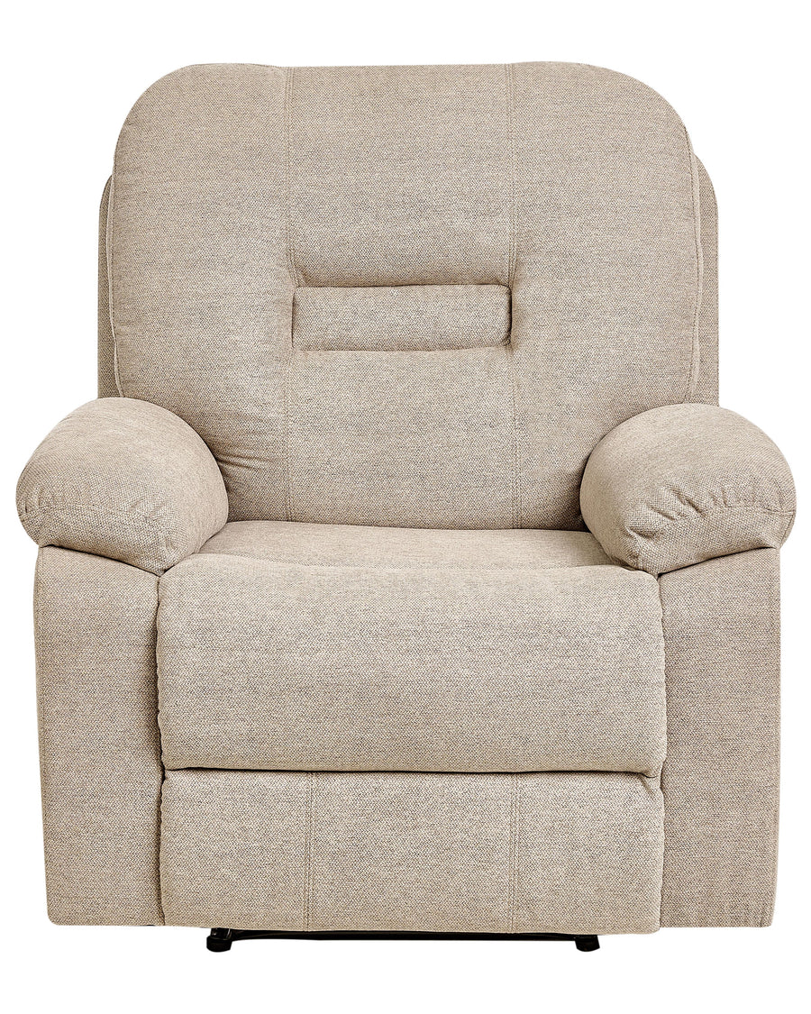 Sylas Fabric 1 Seater Motorized Recliner In Bone Beige Colour - Febonic Living