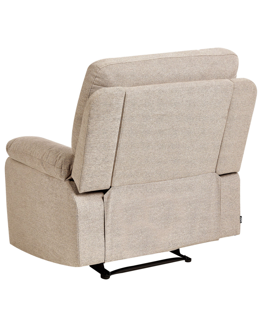 Sylas Fabric 1 Seater Motorized Recliner In Bone Beige Colour - Febonic Living