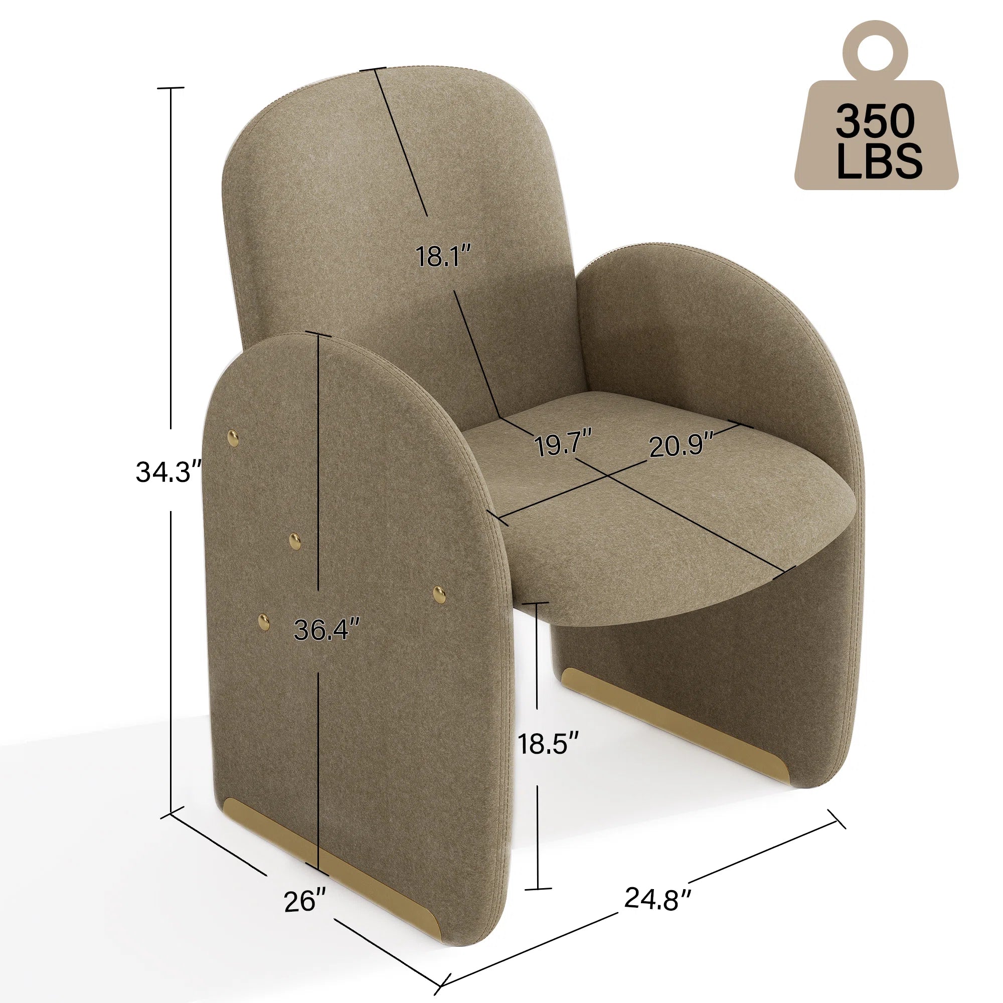 Syra Velvet Arm Chair In Fether Grey Colour