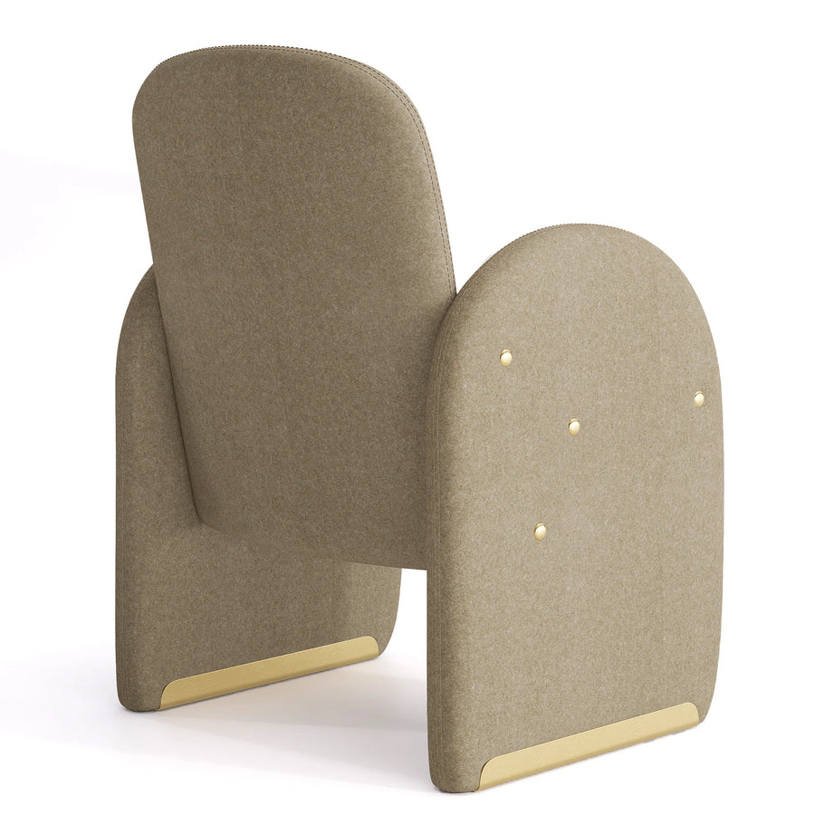 Syra Velvet Arm Chair In Fether Grey Colour - Febonic Living