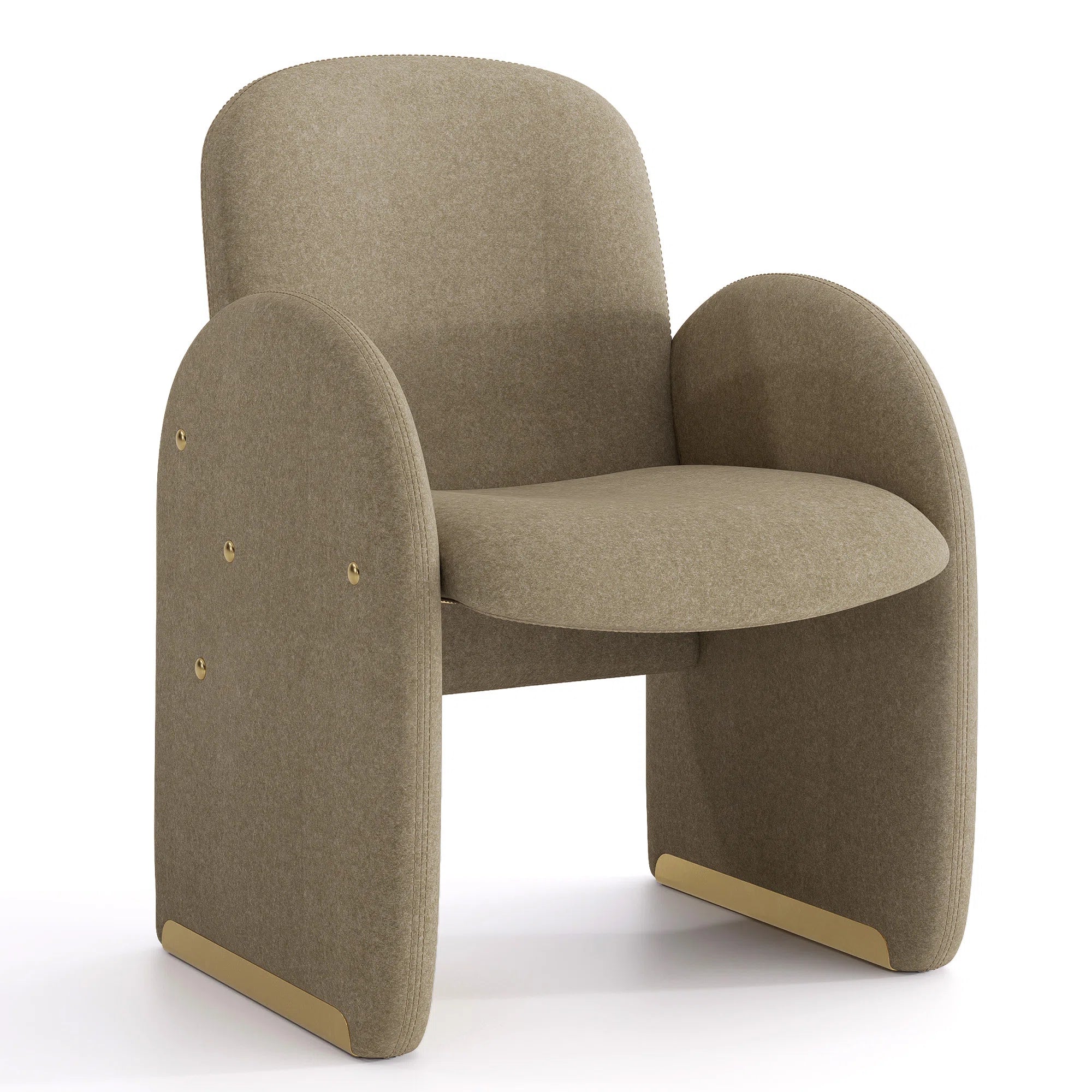 Syra Velvet Arm Chair In Fether Grey Colour