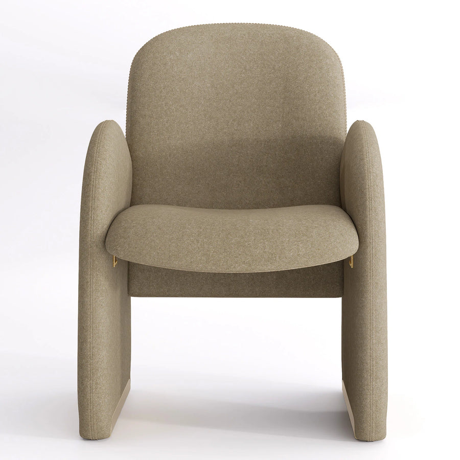 Syra Velvet Arm Chair In Fether Grey Colour - Febonic Living