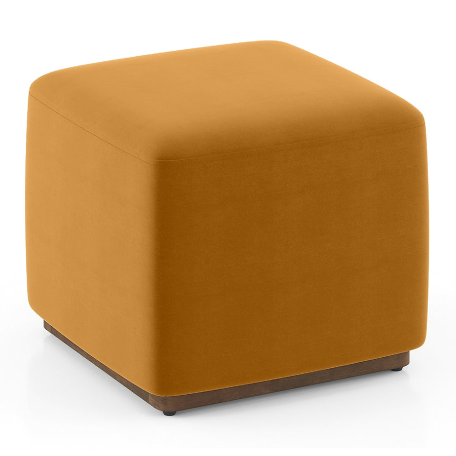 Tera Coffee Table Set In Natural Finish With Multi Cushioned Stools
