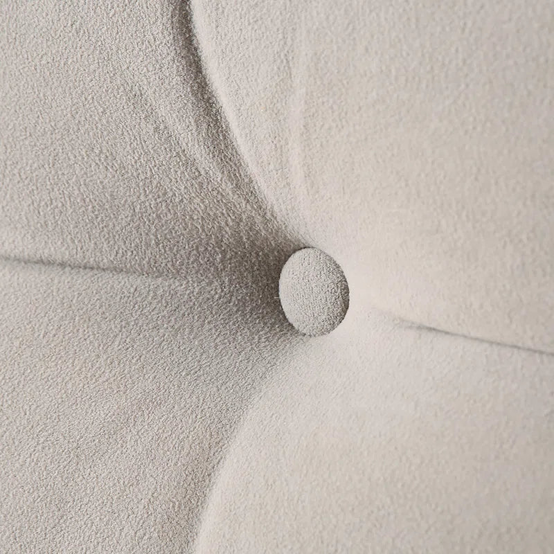 Fengu Velvet Large Headboard Wegde Pillows In Camel Beige Colour - Febonic Living