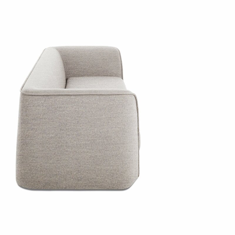 Hoppy Fabric 3 Seater Convertible Sofa Cum Bed In Ash Grey Colour