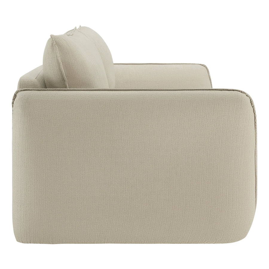 Tony Fabric 3 Seater Sofa In Beige Colour - Febonic Living
