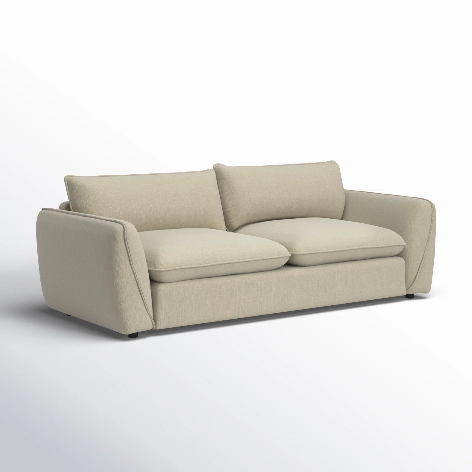 Tony Fabric 3 Seater Sofa in Beige Colour