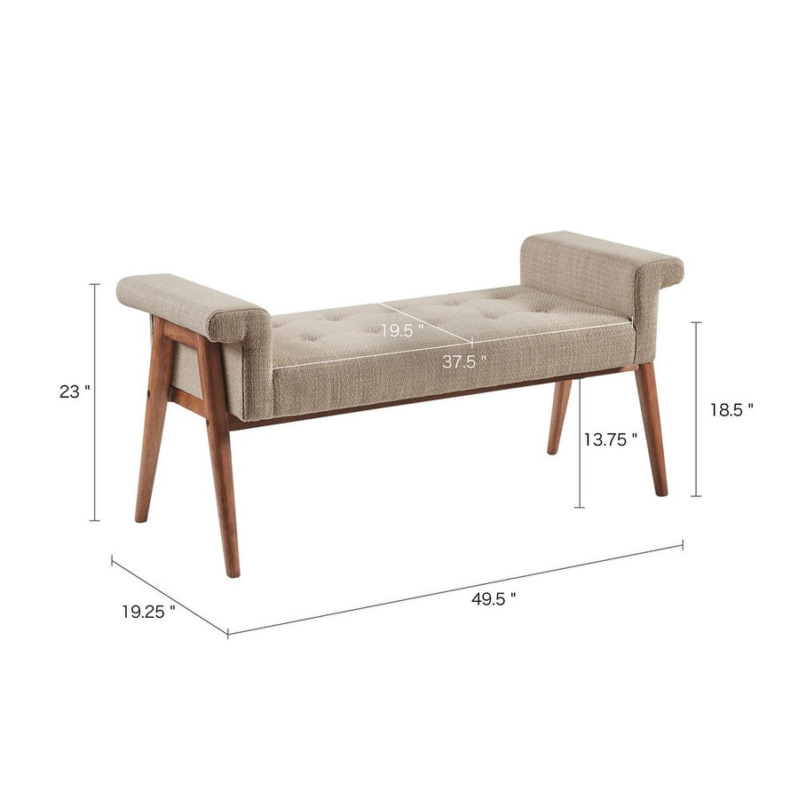 Lisbon Fabric 2 Seater Recamier In Grey Colour - Febonic Living