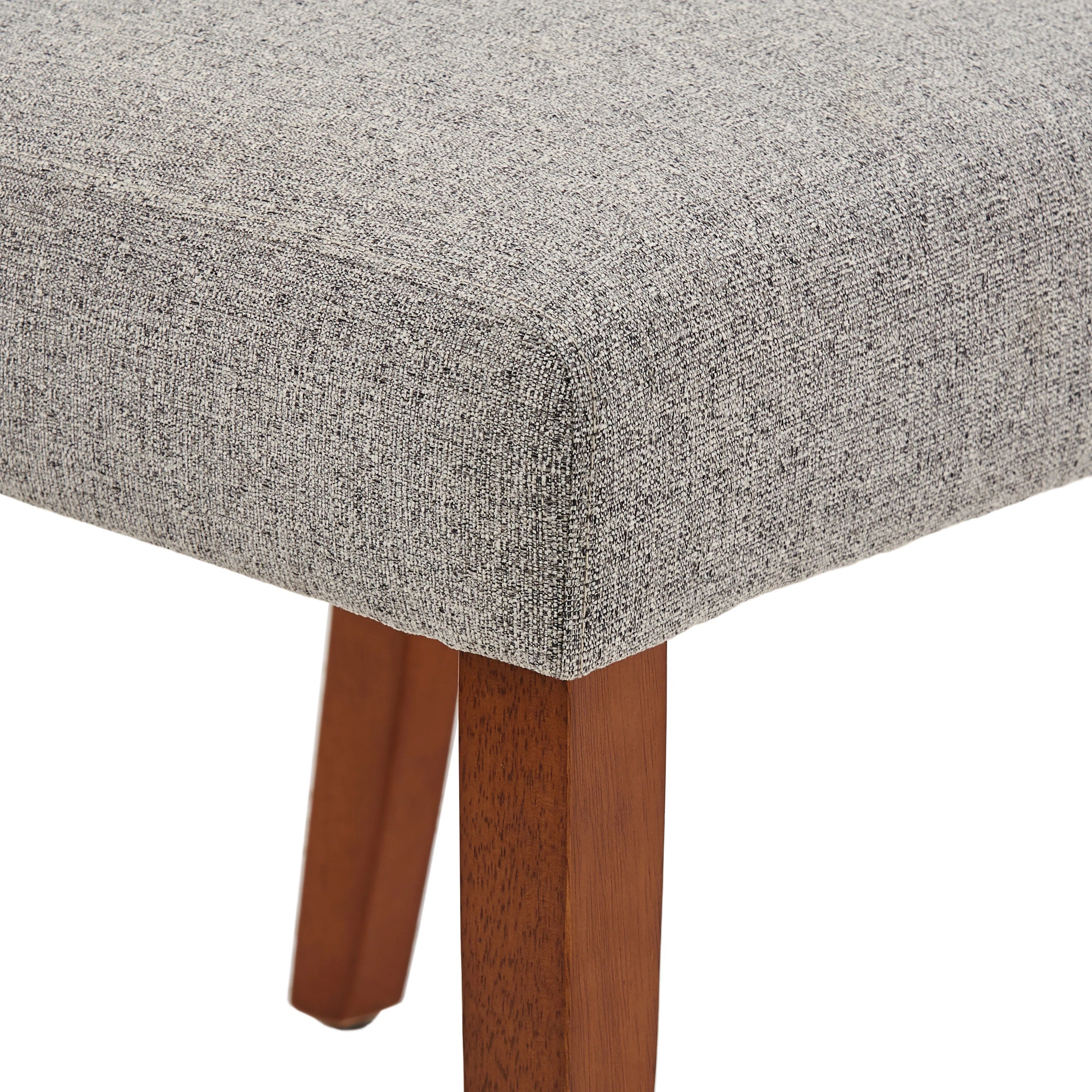 Tufra Fabric Side Chair In Lit Grey Colour (Set of 2)