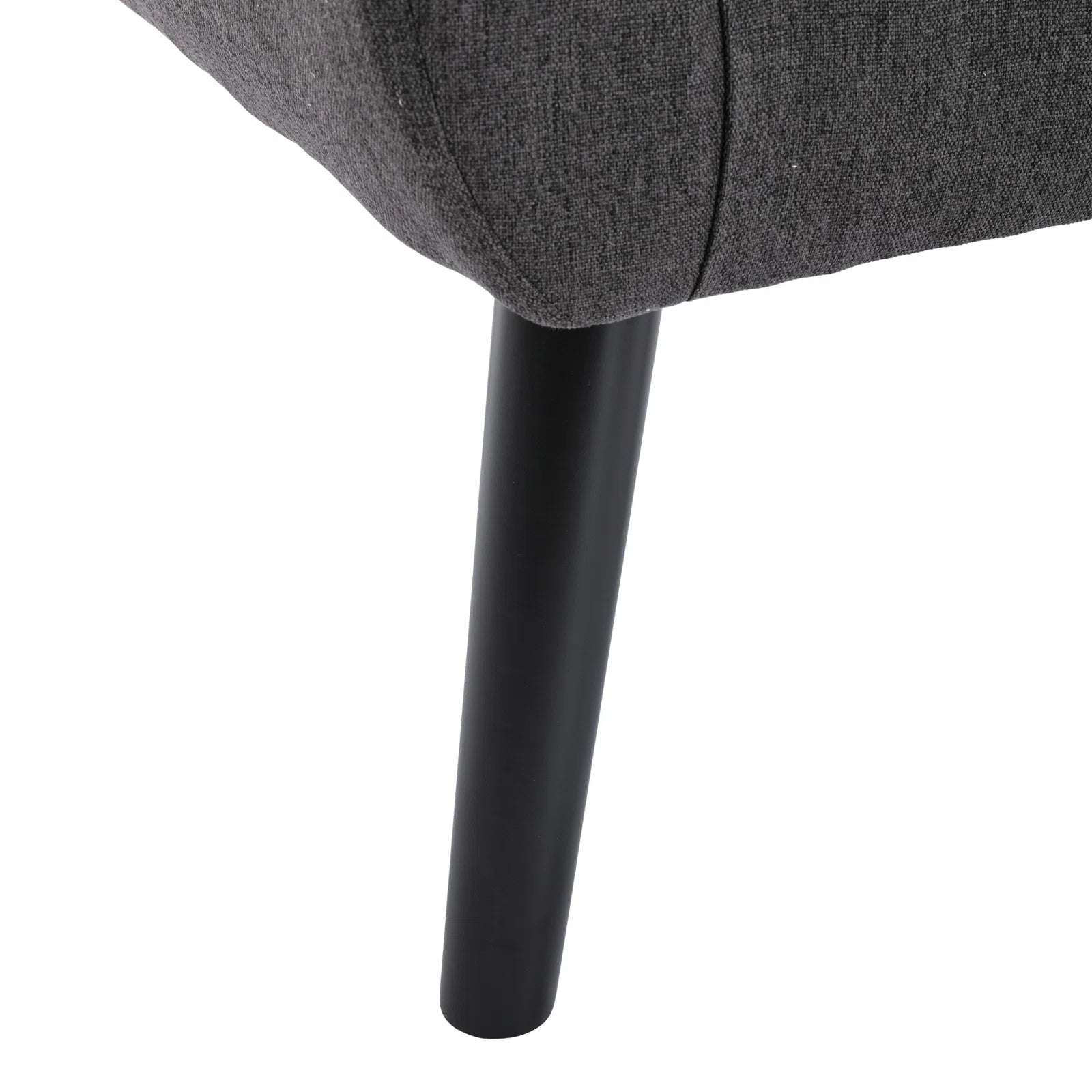 Fable Fabric Arm Chair In Charcoal Grey Colour