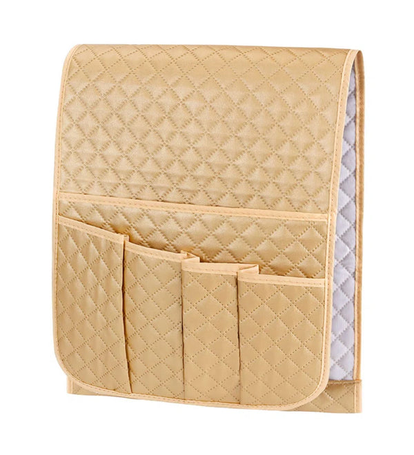 Pappu  Quilted Box Slip Cover Velvet - Beige