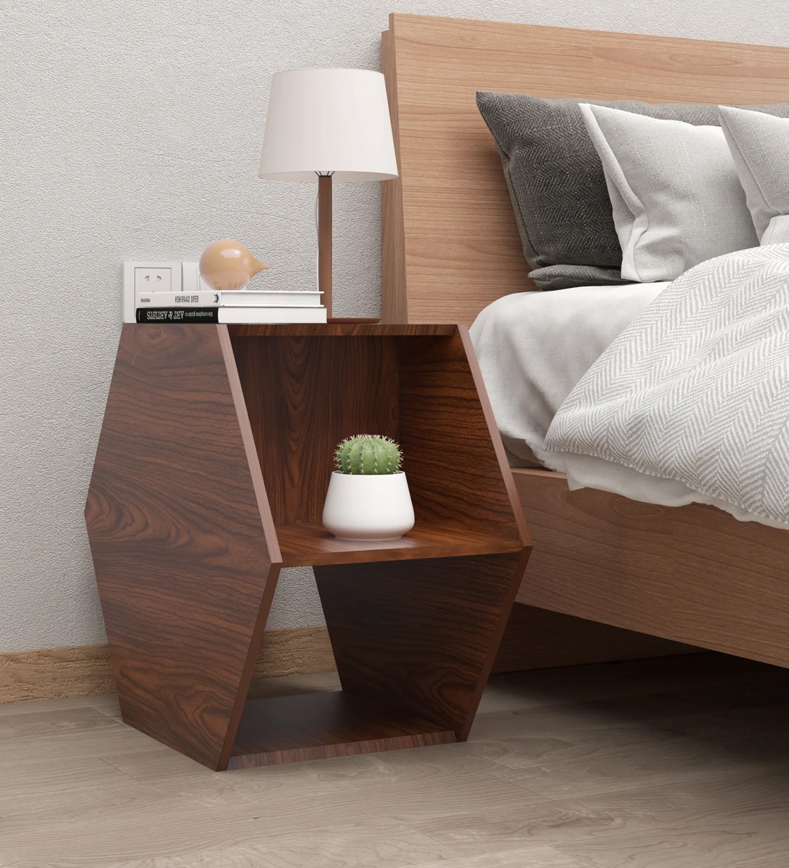 Melva Coffee Table In Oral Wallnut Finish