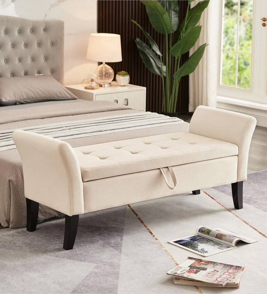 Dhaka  2 Seater Recamier Velvet - Camel Beige by Febonic Living