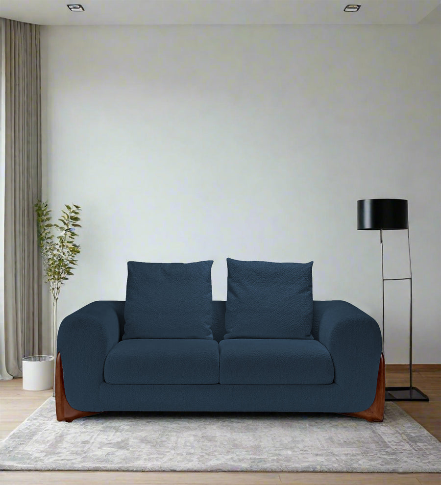 Boko Boucle 2 Seater Sofa - Classic Blue by Febonic Living