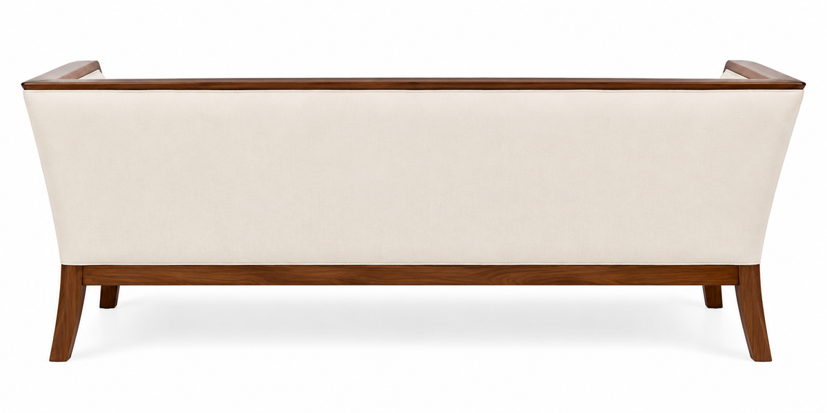 Veera Sheesham Wood 3 Seater Sofa In Beige