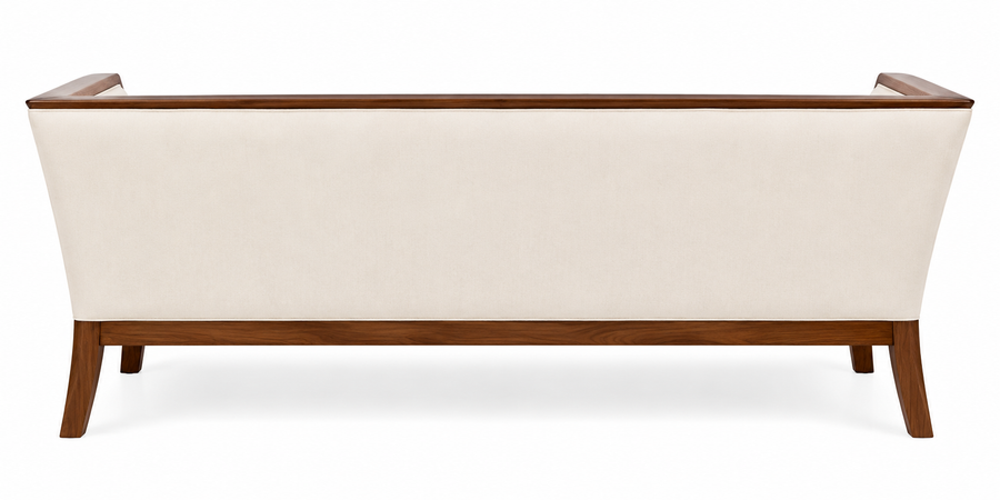 Veera Sheesham Wood 3 Seater Sofa In Beige