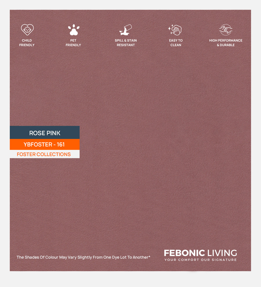 Velvet Foster Fabric Rose Pink 161 Code by Febonic Living