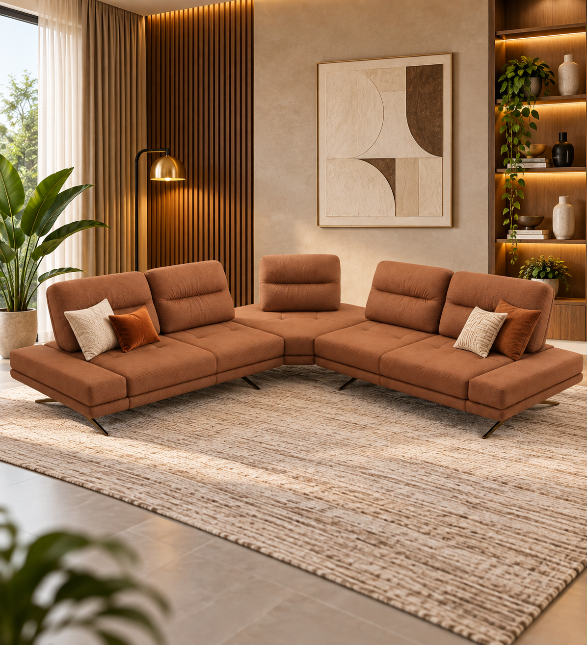 Versali Modular Corner Sofa - Carmel Beige