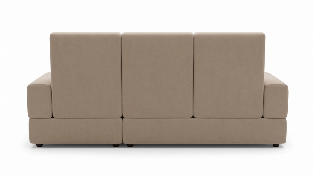 Vintra RHS (2+Lounger) Fabric Sectional Sofa  - Cream Beige