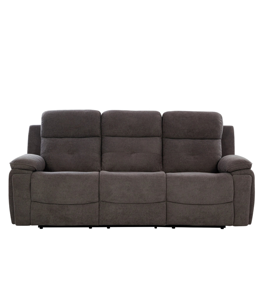 Waki Boucle 3 Seater Motorized Recliner In Concrete Grey Colour - Clear View by Febonic Living