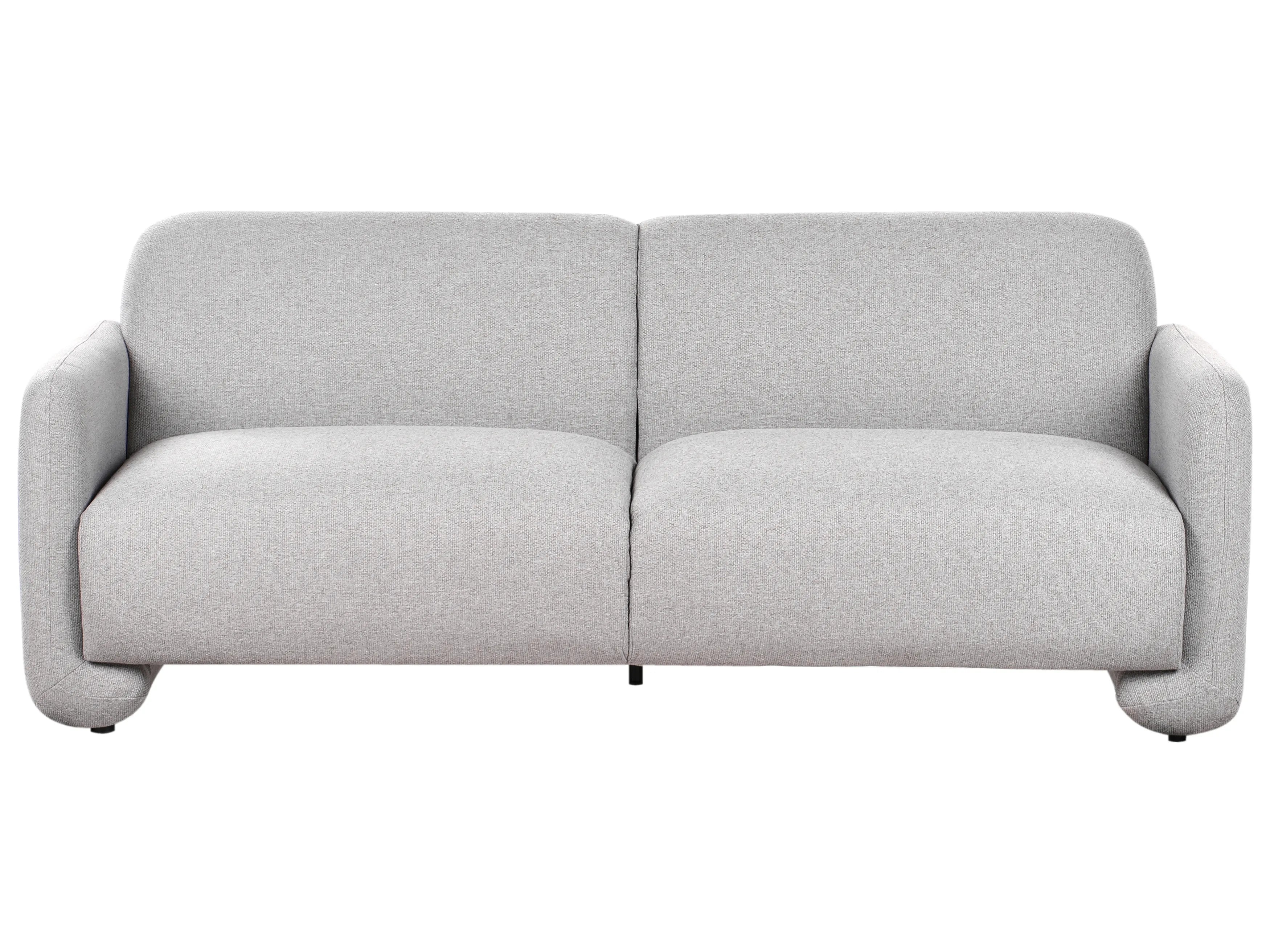 Wallace Fabric 3 Seater Sofa In Coin Grey Colour - Febonic Living