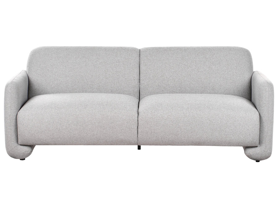 Wallace Fabric 3 Seater Sofa In Coin Grey Colour - Febonic Living