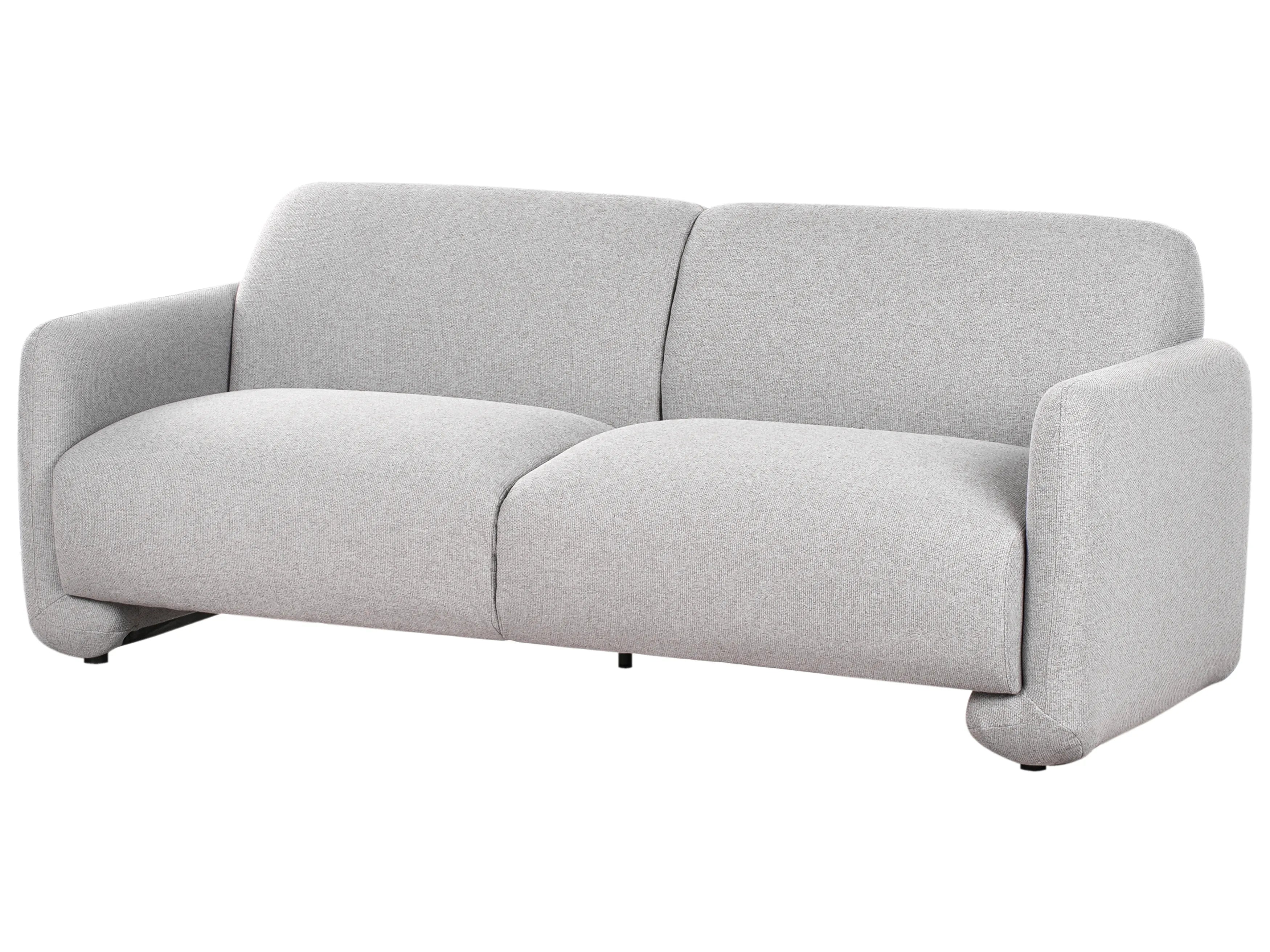 Wallace Fabric 3 Seater Sofa In Coin Grey Colour - Febonic Living