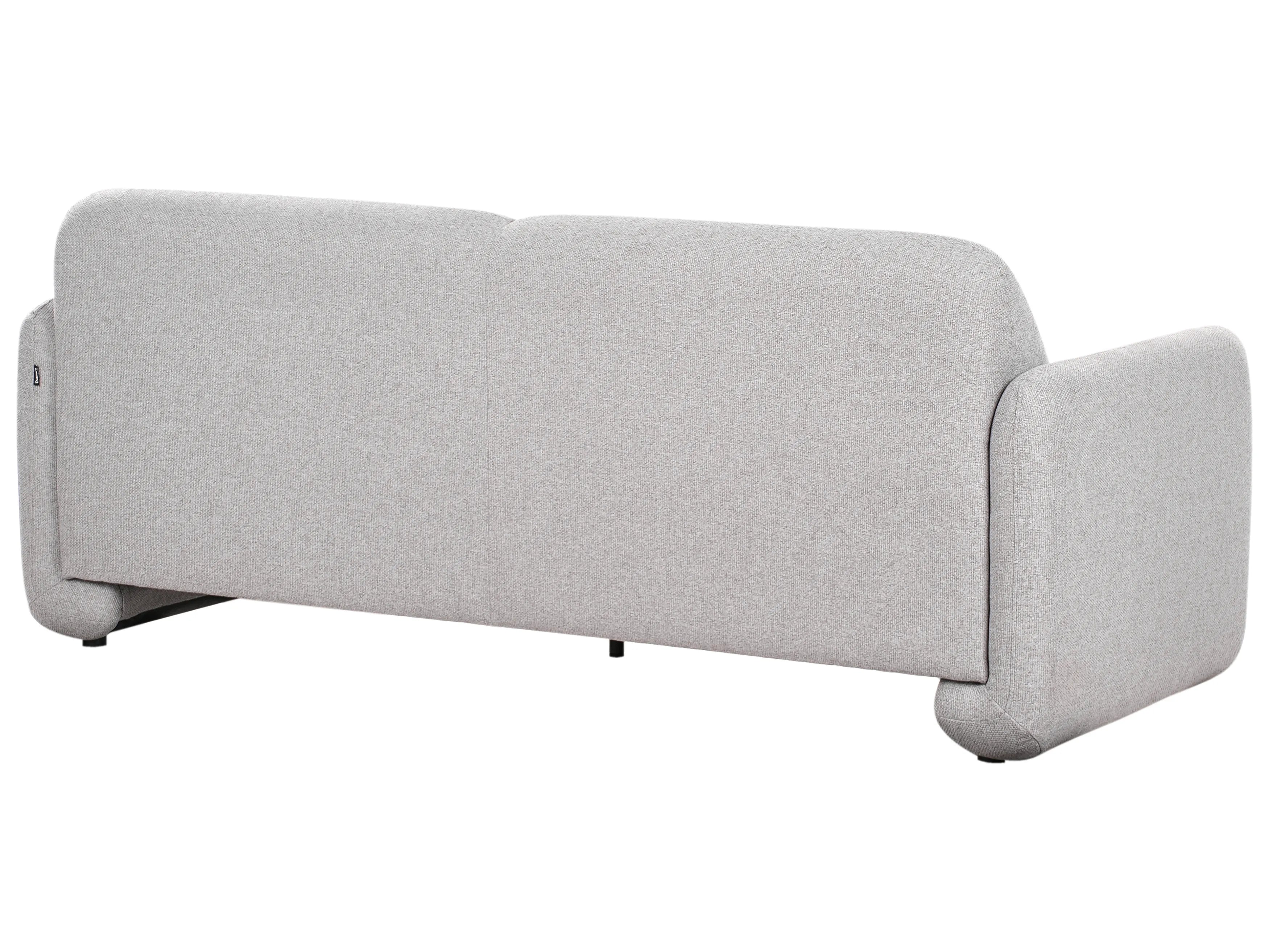 Wallace Fabric 3 Seater Sofa In Coin Grey Colour - Febonic Living