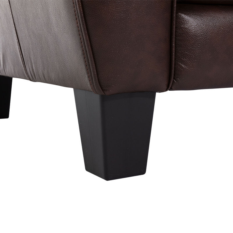 Humpy Leatherette 3 Seater Sofa In Mocha Brown Colour - Febonic Living