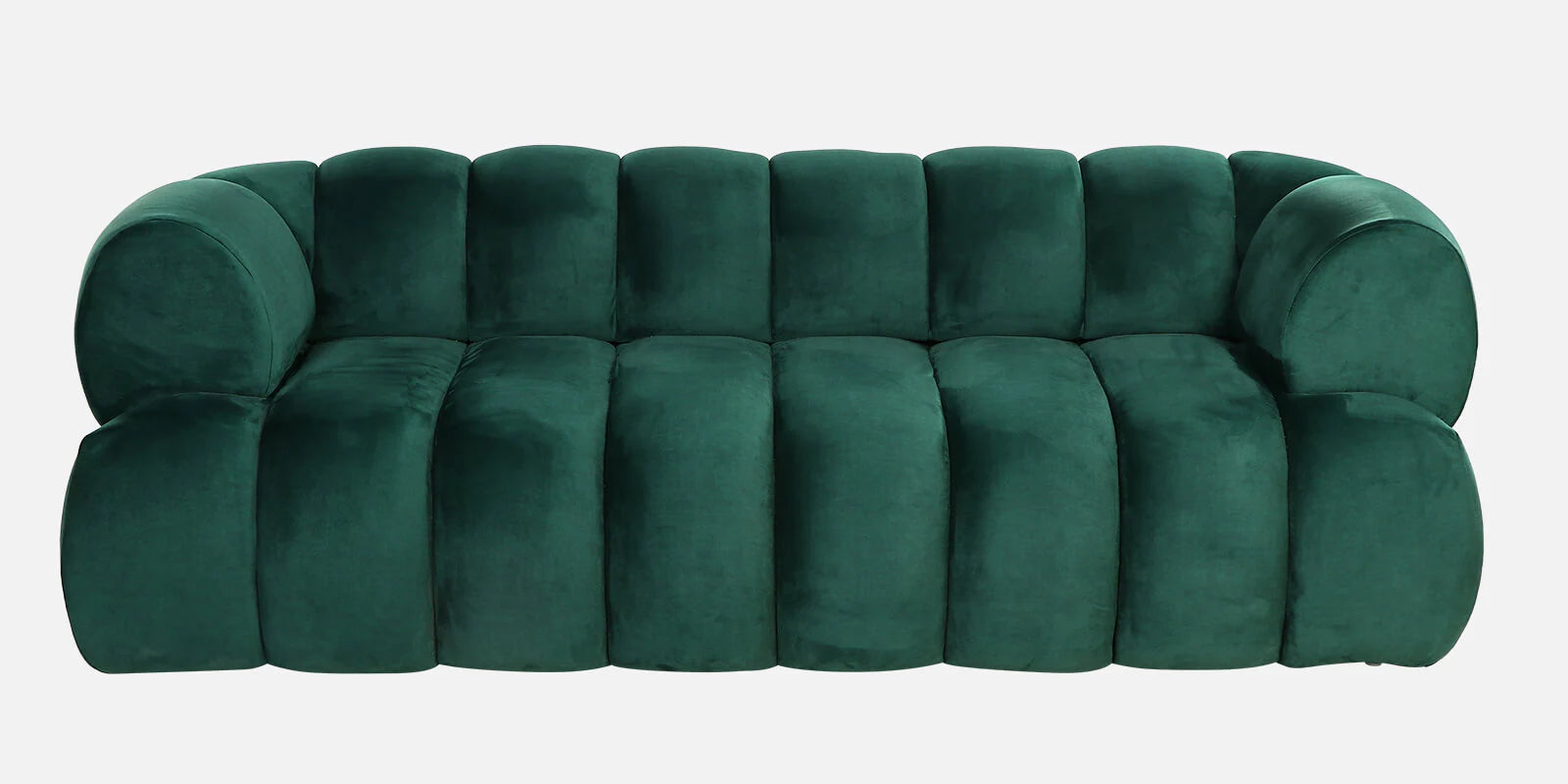 Wayne Velvet 3 Seater Sofa In Forest Green Colour