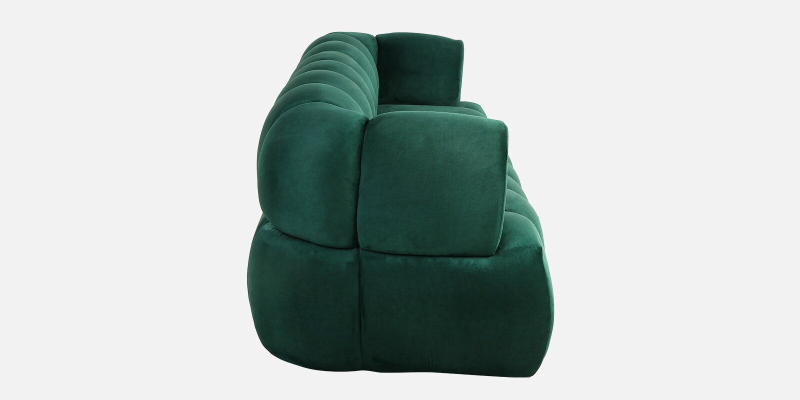 Wayne Velvet 3 Seater Sofa In Forest Green Colour