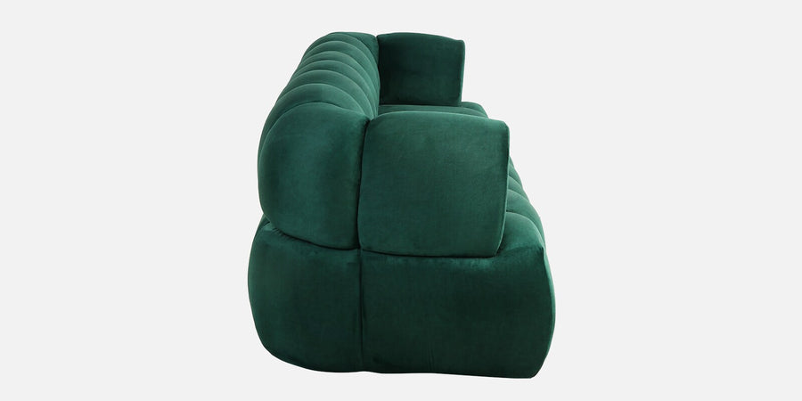 Wayne Velvet 3 Seater Sofa In Forest Green Colour - Febonic Living