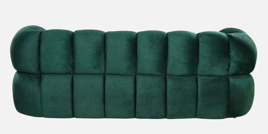 Wayne Velvet 3 Seater Sofa In Forest Green Colour - Febonic Living