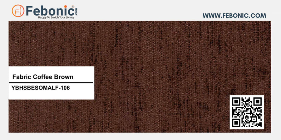 Molo Fabric 3 Seater Recamier In Coffee Brown Colour With Storage - Febonic Living