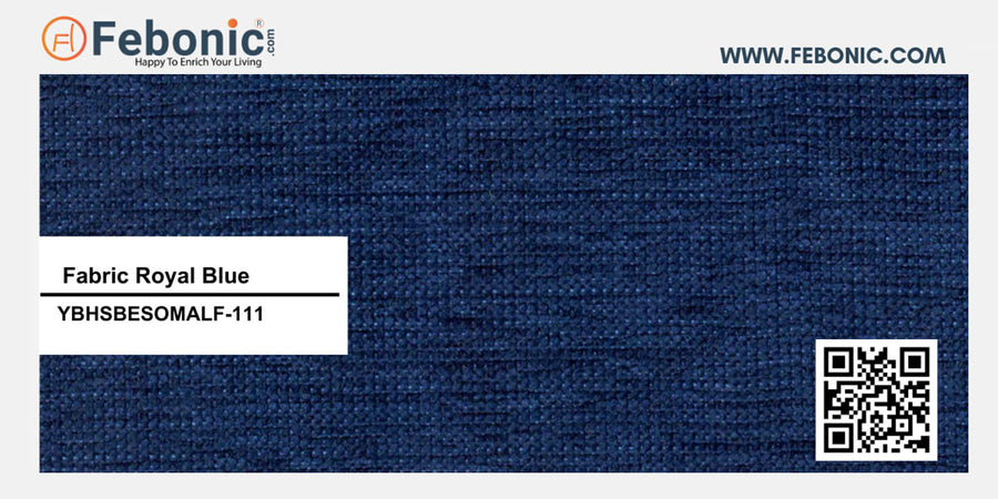 Molo Fabric 2 Seater Recamier In Royal Blue Colour With Storage - Febonic Living
