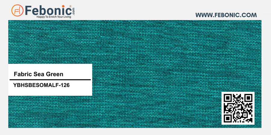 Molo Fabric 3 Seater Recamier In Sea Green Colour With Storage - Febonic Living