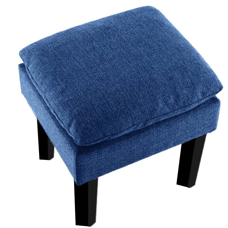 Vodoo Fabric Storage Ottoman in Royal Blue Colour