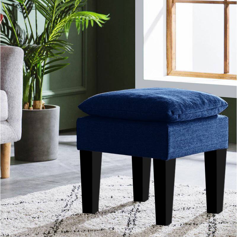 Vodoo Fabric Storage Ottoman in Royal Blue Colour